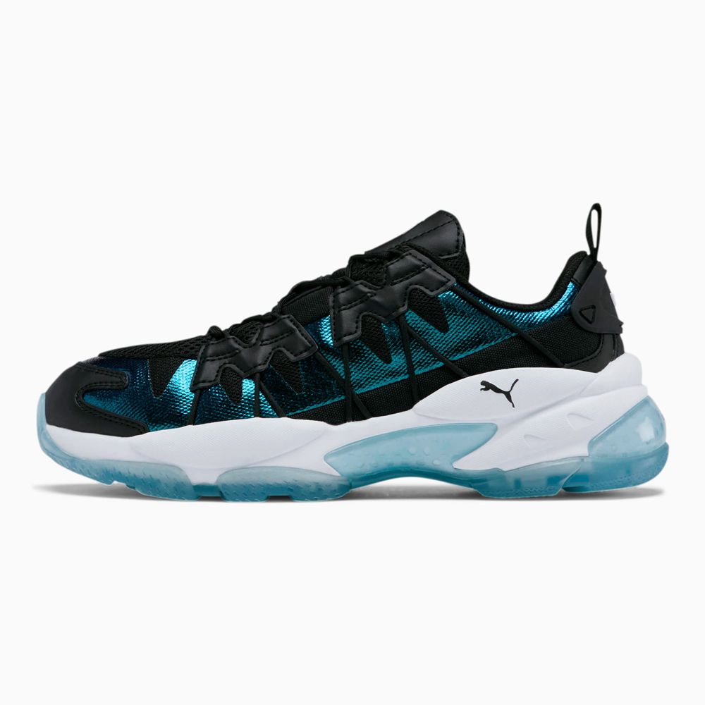 Puma LQDCELL Omega Iridescent Férfi Sportcipő - Fekete/Fehér ( Hungary - TQDZA9451 )
